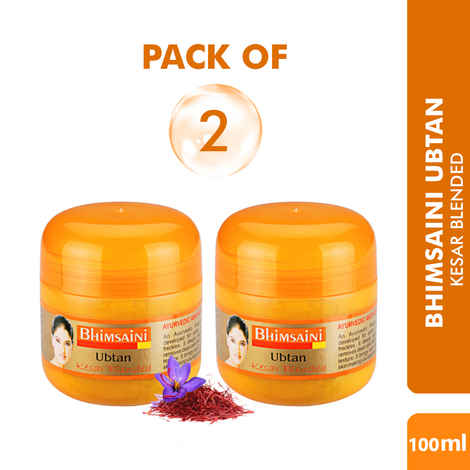 Buy Astaberry Bhimsaini Kesar Ubtan Purifying & Polishing- Face Pack (Pack of 2) (200 ml) - Purplle