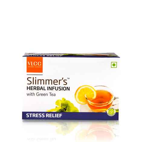 Buy VLCC Slimmer's Herbal Infusion with Green Tea - Stress Relief (10 Infusion Bags) - Purplle