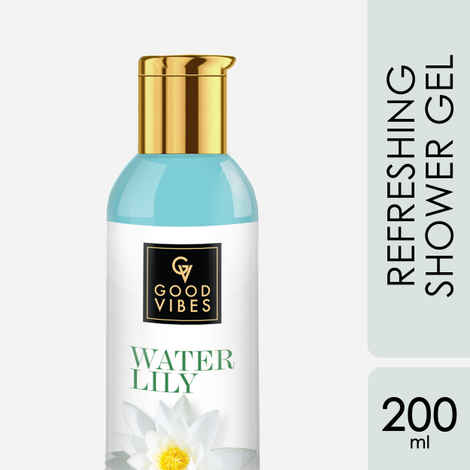 Buy Good Vibes Refreshing Shower Gel - Waterlily (200 ml) - Purplle