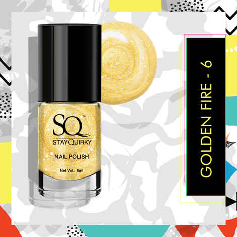 Buy Stay Quirky Baby You're Gold Nail Polish - Golden fire - 6 (6 ml) - Purplle