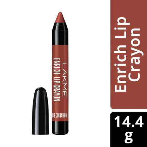 Buy Lakme Enrich Lip Crayon - Cinnamon Brown (2.2 g) - Purplle