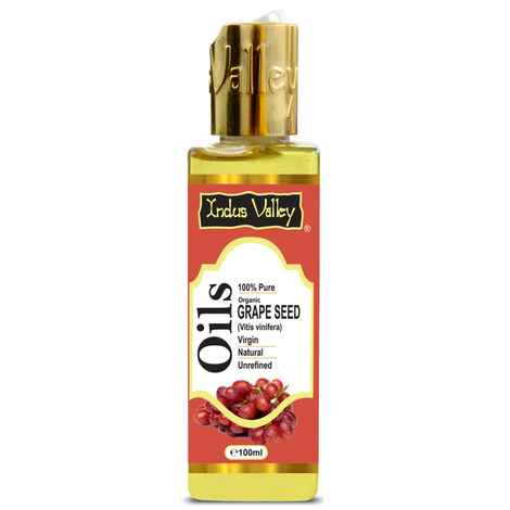 Buy Indus Valley Bio Organic Grapeseed Carrier Oil (100 ml) - Purplle