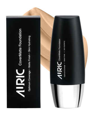 Buy Auric Foundation CoverMatte Foundation Light Tan-1104 (30 ml) - Purplle
