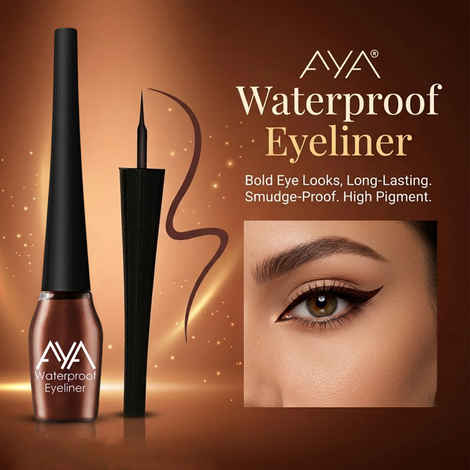 Buy AYA Waterproof Eyeliner, Brown (5 ml) - Purplle
