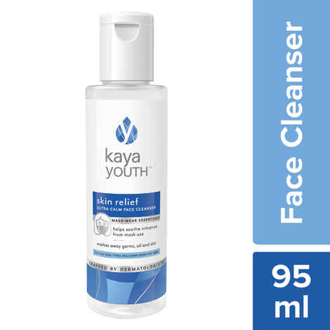 Kaya Youth Skin Relief Ultra Calm Face Cleanser-Soothes Irritation from Face Masks (95 ml)