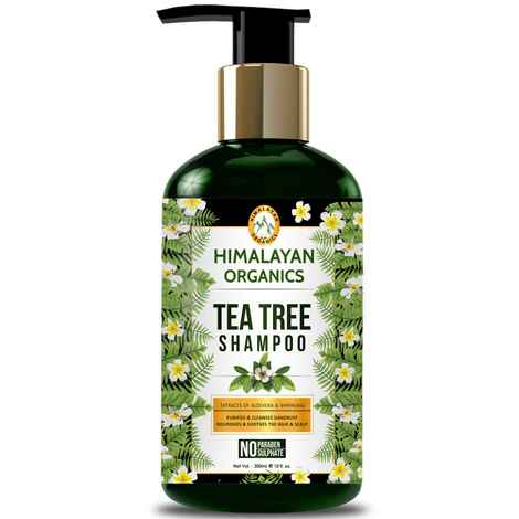 Buy Himalayan Organics Tea Tree Shampoo - Anti Dandruff - No Parabens & No Sulphate - 300 ml - Purplle