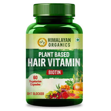 Buy Himalayan Organics Plant based Hair Vitamin (With Biotin and DHT Blocker) - 60 Veg Capsules - Purplle