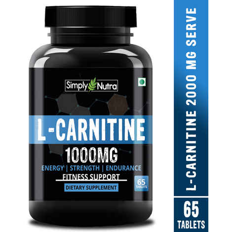 Buy Simply Nutra L-Carnitine L-Tartrate 1000mg Per Serving Fat Burner, Pre & Post Workout - 65 Tablets Online | Purplle Buy Simply Nutra L-Carnitine L-Tartrate 1000mg Per Serving Fat Burner, Pre & Post Workout - 65 Tablets Online | Purplle