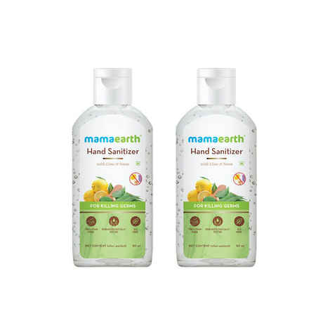 Buy Mamaearth Hand Sanitizer with Lime & Neem for Killing Germs (50 ml) Pack of 2 - Purplle