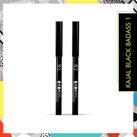 Stay Quirky Kajal Black BadAss 1 (0.25 g) Pack Of 2