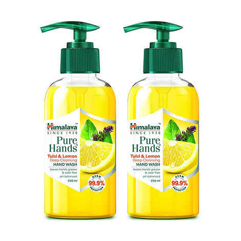 Buy Himalaya Pure Hands Deep Cleansing Tulsi & Lemon Pump (250 ml) Pack of 2 - Purplle