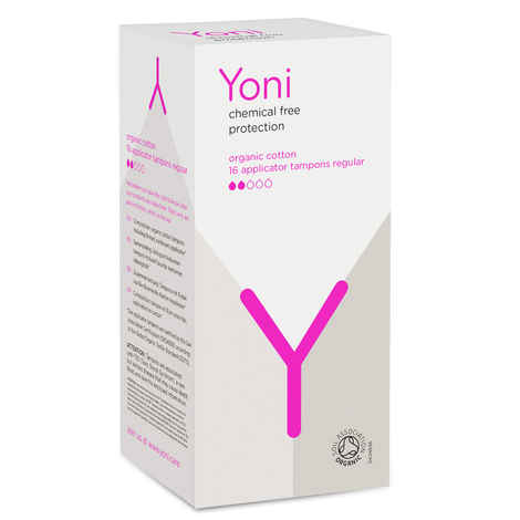 Buy Yoni 100% Organic Cotton Biodegradable Applicator Tampons (Regular 16) - Purplle