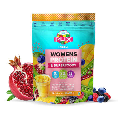 PLIX Women's Protein Powder For Hormonal Balance | 500g Pack Of 1 (Mango) | Aids Weight Management | Helps Prevent PCOS | Promotes Healthy Hair And Skin
