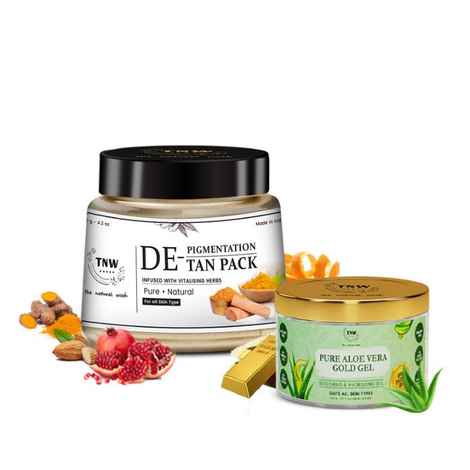 Buy TNW - The Natural Wash Aloe Vera Gold Gel & SKINFIX De-Tan & De ...