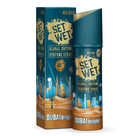 Buy Set Wet Global Edition Dubai Delights No Gas Perfume Body Spray & Deodorant For Men (120 ml) - Purplle