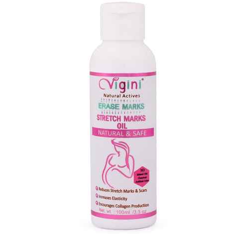 Buy Vigini 100% Natural Actives Stretch Marks Scars Removal Cream Oil In During After Pregnancy with Bio Oils 100ML - Purplle