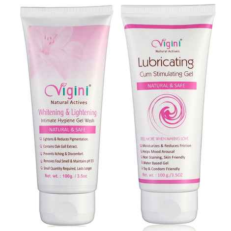 Buy Vigini 100% Natural Actives Intimate Feminine Hygiene Vaginal  Lightening Whitening Gel Wash for Women, V Moisturizer Lubricating  Lubricant Lubrication Lube Gel Jelly No Added Color Non Staining (200 g)  Online | Purplle
