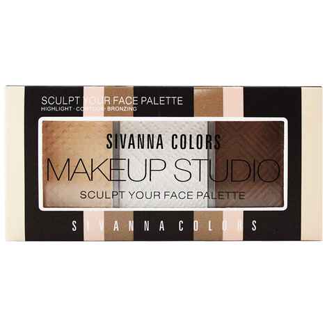 Buy SIVANNA COLORS Makeup Studio Sculpt Your Face Palette - HF577-02 - Purplle