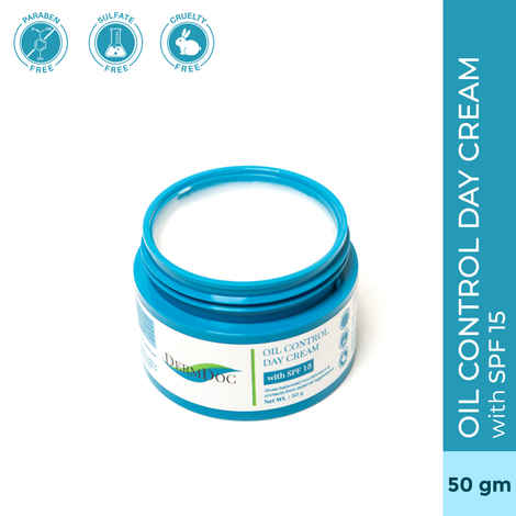 Buy DermDoc Oil Control Day Cream with SPF 15 (50gm) - Purplle