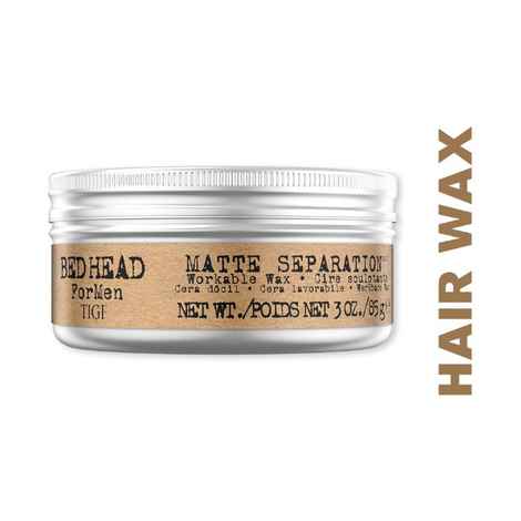 Buy TIGI Bed Head for Men Matte Separation Hair Wax for Matte Finish and Medium Hold (85 g) - Purplle