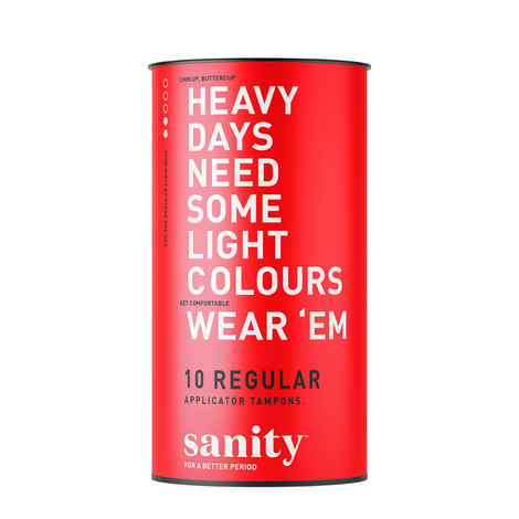 Sanity Regular Applicator Tampons - Pack of 10