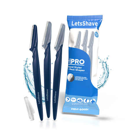 Buy LetsShave Pro Styler for Men Beard, Reusable, Pack of 3, Beard Shaper, Multi Grooming, Face Razor for Men, Beard Pen Styler, 120 Days of Styling - Purplle
