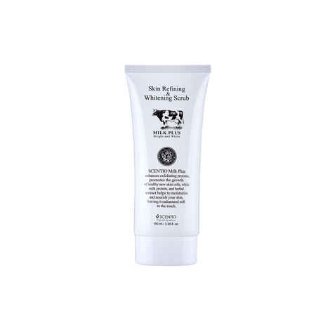 Buy Scentio Milk Plus Skin Refining & Whitening Scrub - (100 ml) (Made In Thailand) - Purplle