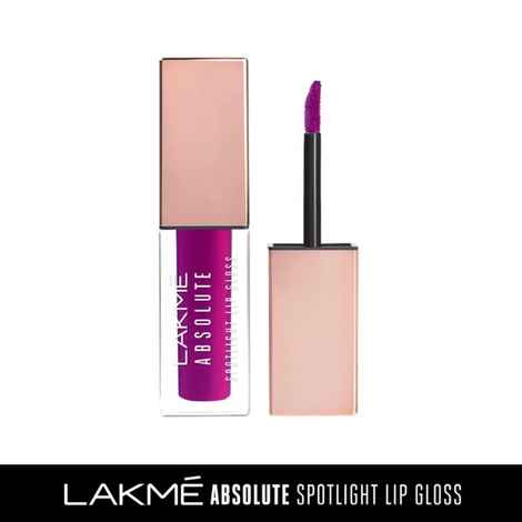 Buy Lakme Absolute Spotlight Lip Gloss, Plum Magic, 4 ml - Purplle