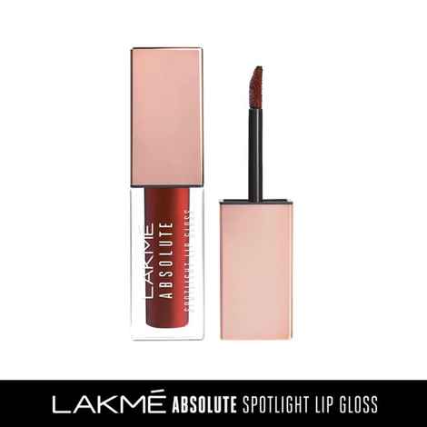 Buy Lakme Absolute Spotlight Lip Gloss, Mocha Brown, 4 ml - Purplle