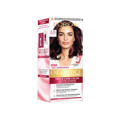 Buy L'Oreal Paris Excellence Creme Burgundy 3.16 (Small Pack) - Purplle