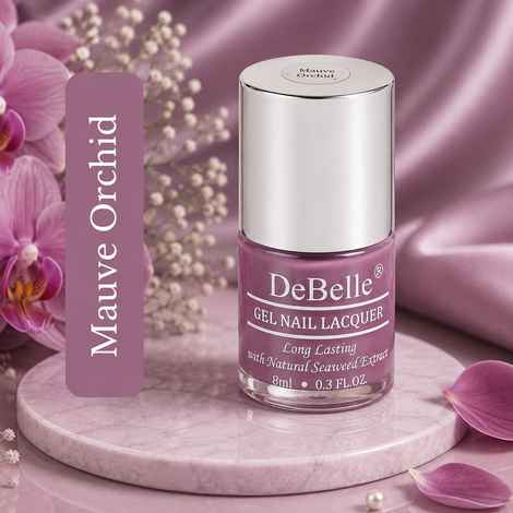 Buy DeBelle Gel Nail Lacquer Glossy Mauve Orchid - Dark Mauve, (8 ml) - Purplle