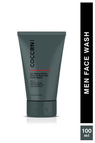 Buy Coccoon Man No More Grime French Red Clay face Wash (100ml) - Purplle