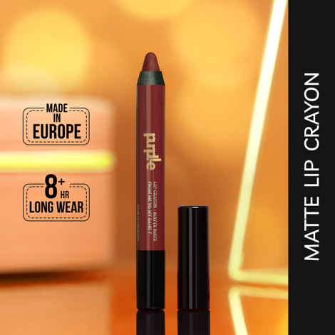 Buy Purplle Lip Crayon, Maroon, Matte Mate - From Me to My Gang 7 (2.8 g) - Purplle