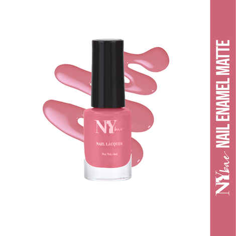 Buy NY Bae Matte Nail Enamel - Gin Fuzz 16 (6 ml) | Pink | Luxe Matte Finish | Highly Pigmented | Chip Resistant | Long lasting | Full Coverage | Streak-free Application | Vegan | Cruelty Free | Non-Toxic - Purplle
