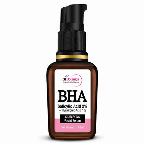 Buy StBotanica BHA Salicylic Acid 2% + Hyaluronic Acid 1% Skin Clarifying Face Serum, 20ml - Purplle