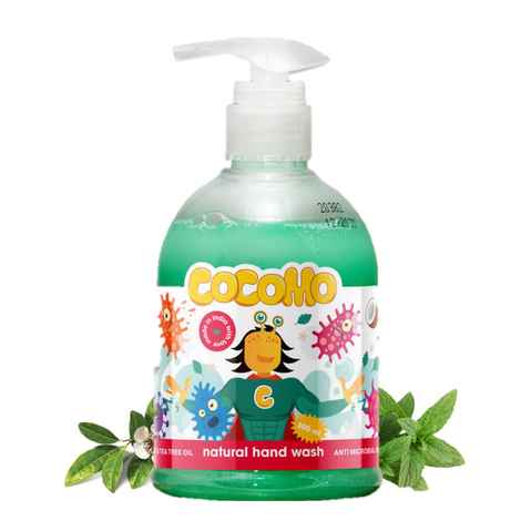 Buy Cocomo Natural Hand Wash With Tea Tree and Spearmint Oil - Safe For The Entire Family, Age 4 + (300 ml) - Purplle