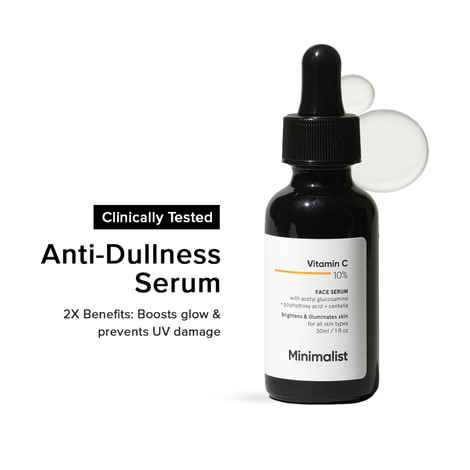 Buy Minimalist 10% Vitamin C Face Serum for Brighter Glowing Skin & Reduced Sun Damage, 30 ml - Purplle