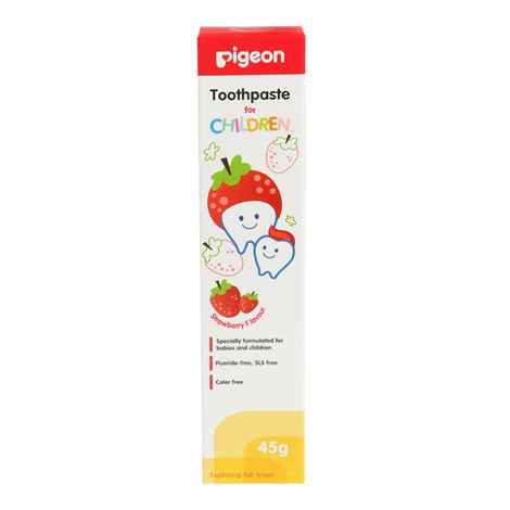 Buy Pigeon Children Toothpaste Strawberry (45 g) - Purplle