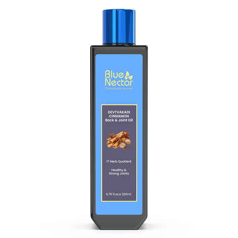 Buy Blue Nectar Ayurvedic Pain Relief Oil for Body, Back, Knee and Legs (17 Herbs, 200 ml) - Purplle