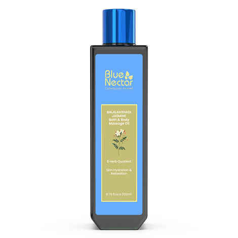 Buy Blue Nectar Ayurvedic Aromatic Jasmine Bath and Body Massage Oil (8 Herbs, 200 ml) - Purplle