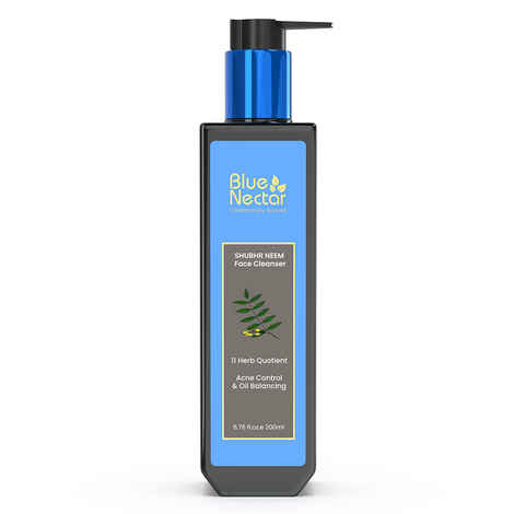 Buy Blue Nectar Ayurvedic Acne Face Wash with Honey & Neem (11 Herbs, 200 ml) - Purplle