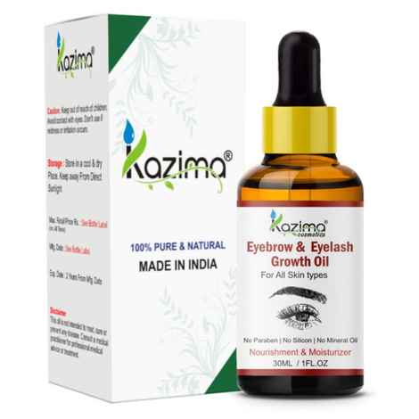 Buy KAZIMA Eyebrow & Eyelash Growth Oil For Women - 30 ml - Purplle