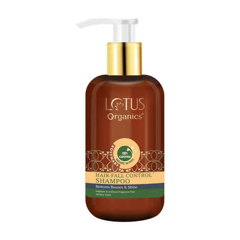 Buy Lotus Organics+ Hair Fall Control Shampoo | Red Onion | Sulphate & Paraben Free | For All Hair Types | 300ml - Purplle
