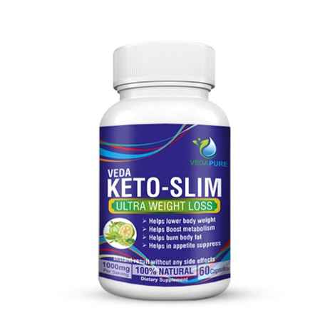 Vedapure Naturals Keto Slim Advanced Weight Loss Supplement Natural Fat Burner - 60 Capsules