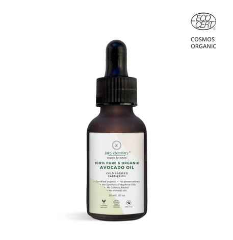 Buy Juicy Chemistry 100% Organic Avocado Cold Pressed Carrier Oil ,30ml - Purplle