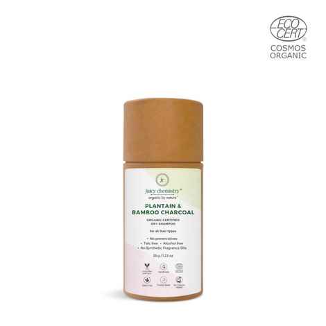 Buy Juicy Chemistry Organic Plantain , Bamboo & Charcoal Dry Shampoo , 35gms - Purplle