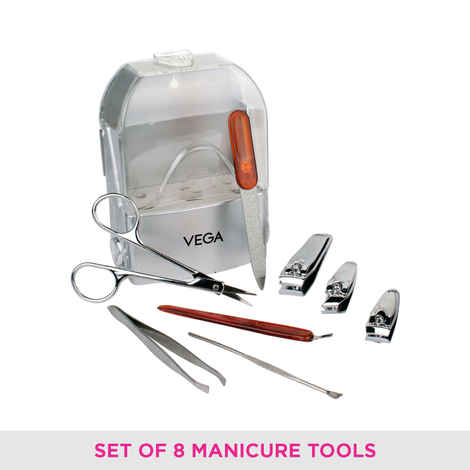 Buy VEGA Manicure Set , Set of 8 Tools (MS-08) color may vary - Purplle