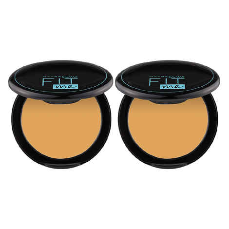 Maybelline New York Fit Me Compact Powder, 230 - Pack Of 2 | Oil Control Compact Powder | Compact Powder With SPF