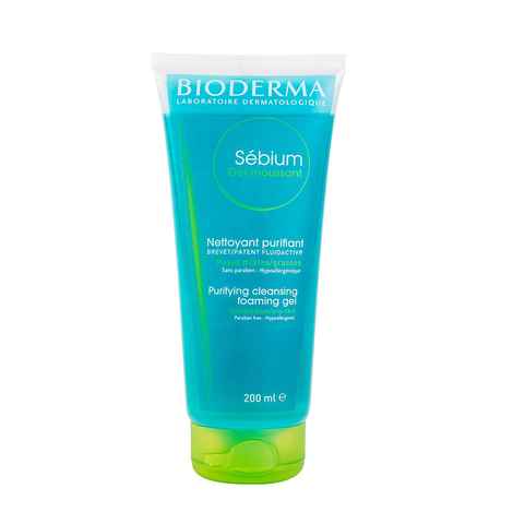 Buy Bioderma Sebium Face And Body Wash Moussant Purifying Cleansing Gel, 200 ml - Purplle