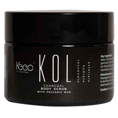 Buy KOL by Keeo, Activated Bamboo Charcoal Infused Body and Face Exfoliating Scrub for Men and Women (100 g) - Purplle